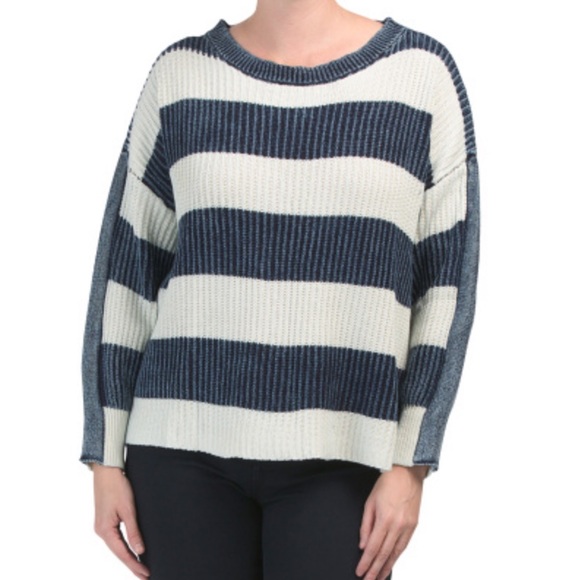 Vintage Havana Sweaters - New vintage Havana rubbed striped sweater